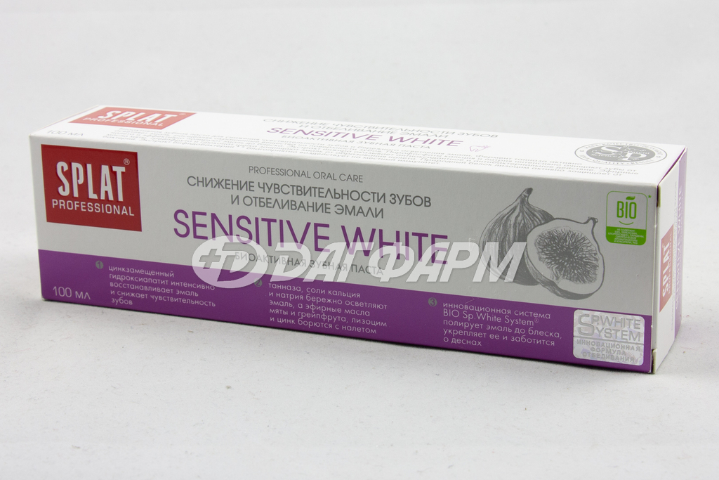 СПЛАТ ПАСТА ЗУБН. ПРОФЕССИОНАЛ СЕНСЕТИВ ОТБЕЛИВАНИЕ  100МЛ