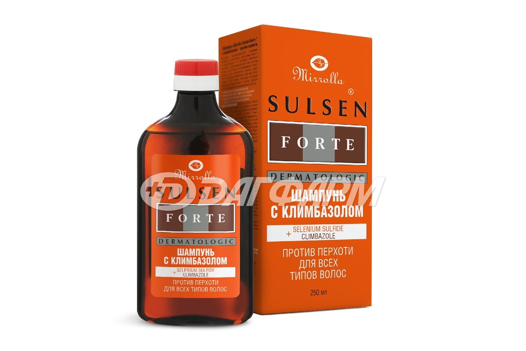 МИРРОЛЛА сульсен форте шампунь против перхоти с климбазолом 250мл