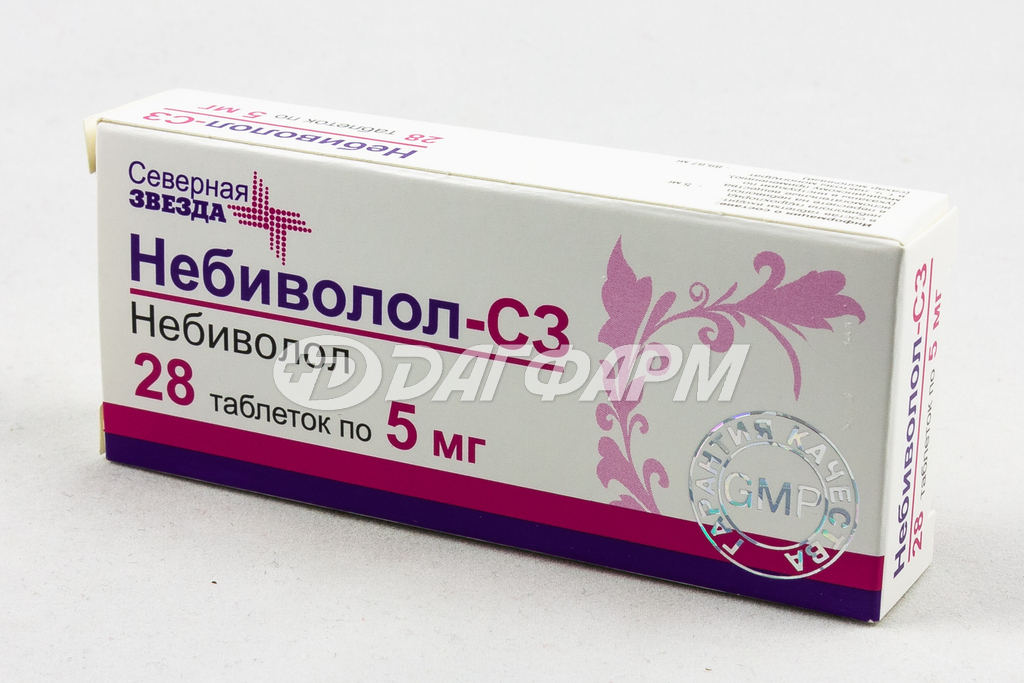 НЕБИВОЛОЛ-СЗ таблетки 5мг №28