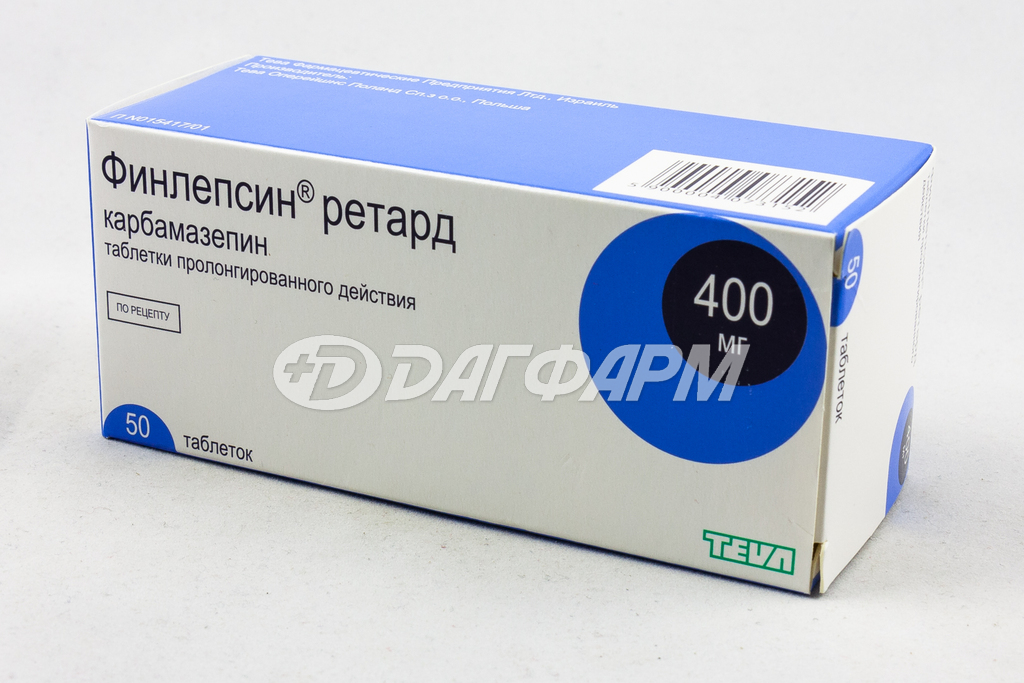 ФИНЛЕПСИН РЕТАРД таблетки пролонгированного действия 400мг №50
