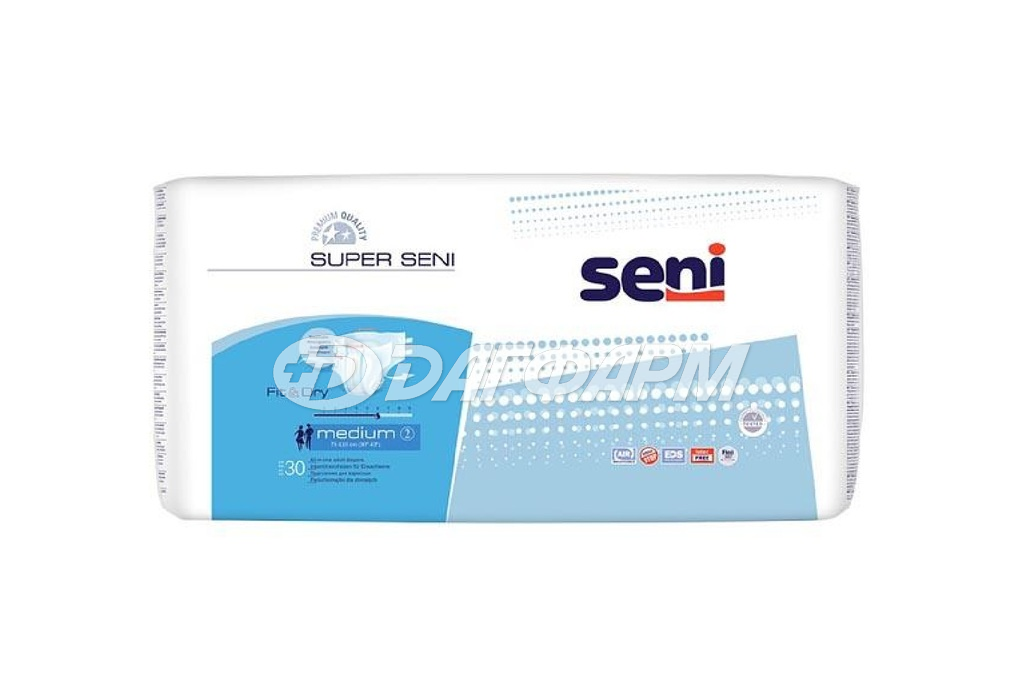 SENI super air подгузники размер м №30