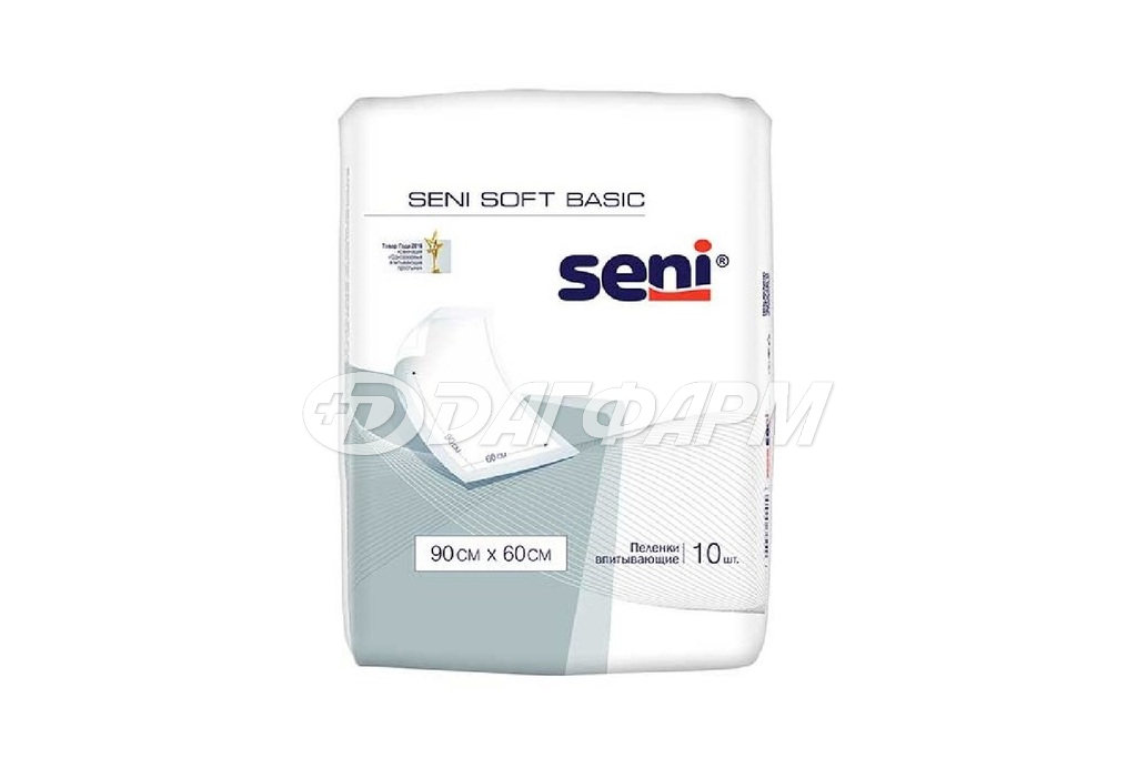 SENI SOFT basik пеленки одноразовые 90х60см №10