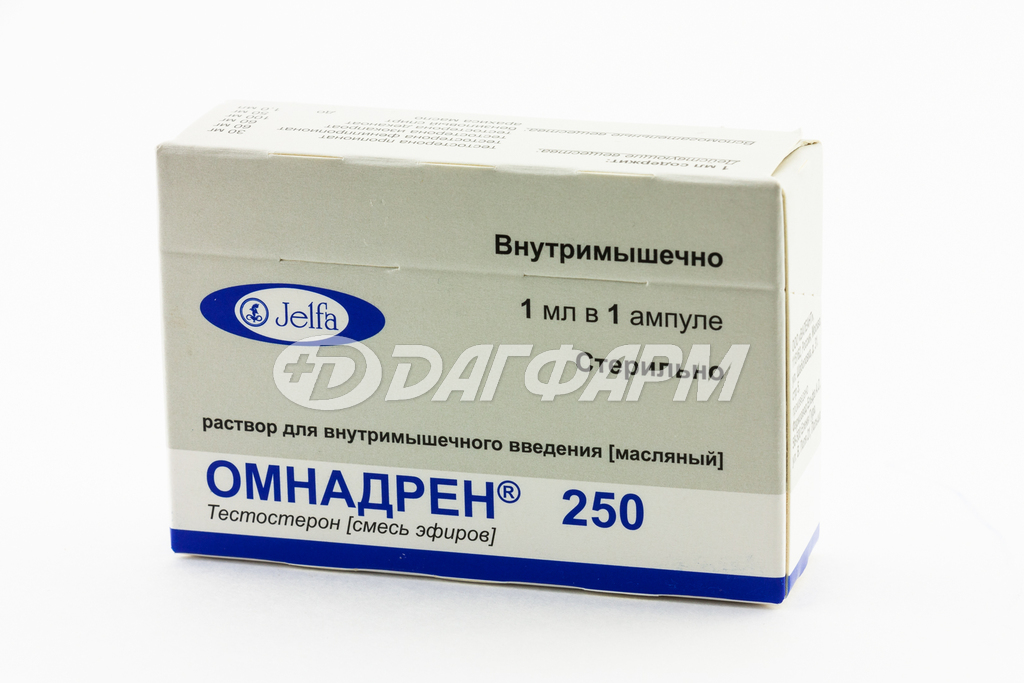 ОМНАДРЕН 250 раствор для внутримышечного введения масляный 250мг/мл ампула 1мл №1