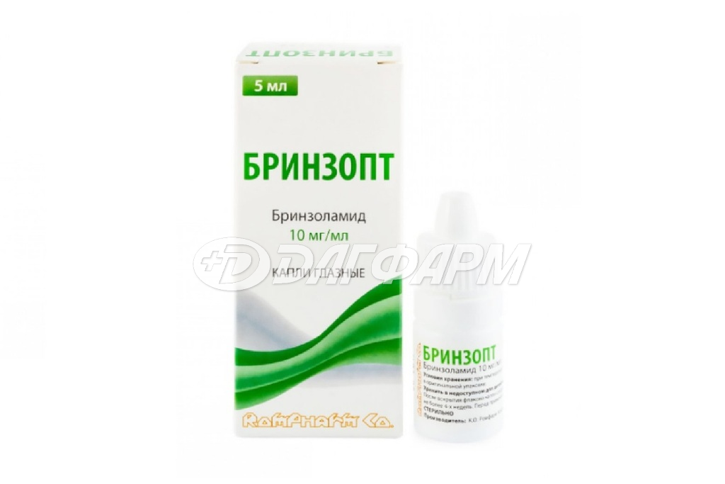 БРИНЗОПТ капли глазные 10мг/мл флакон 5мл