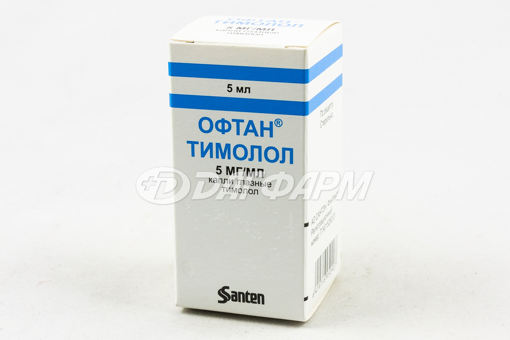 ОФТАН-ТИМОЛОЛ капли глазные 0,5% 5мл