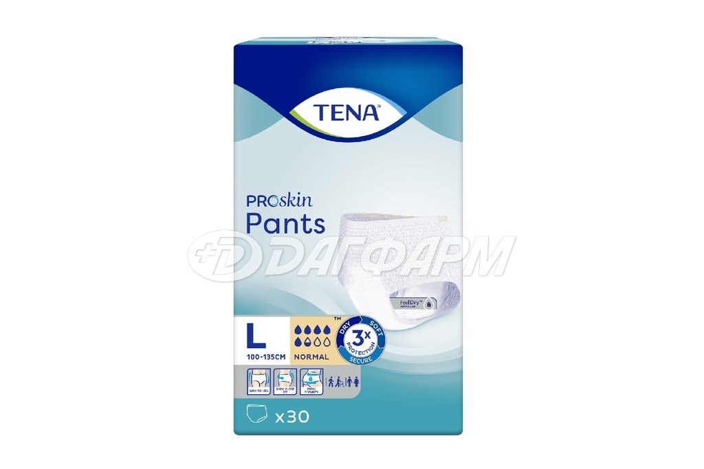 TENA тена подгузники-трусы д/взр. normal р.l №30