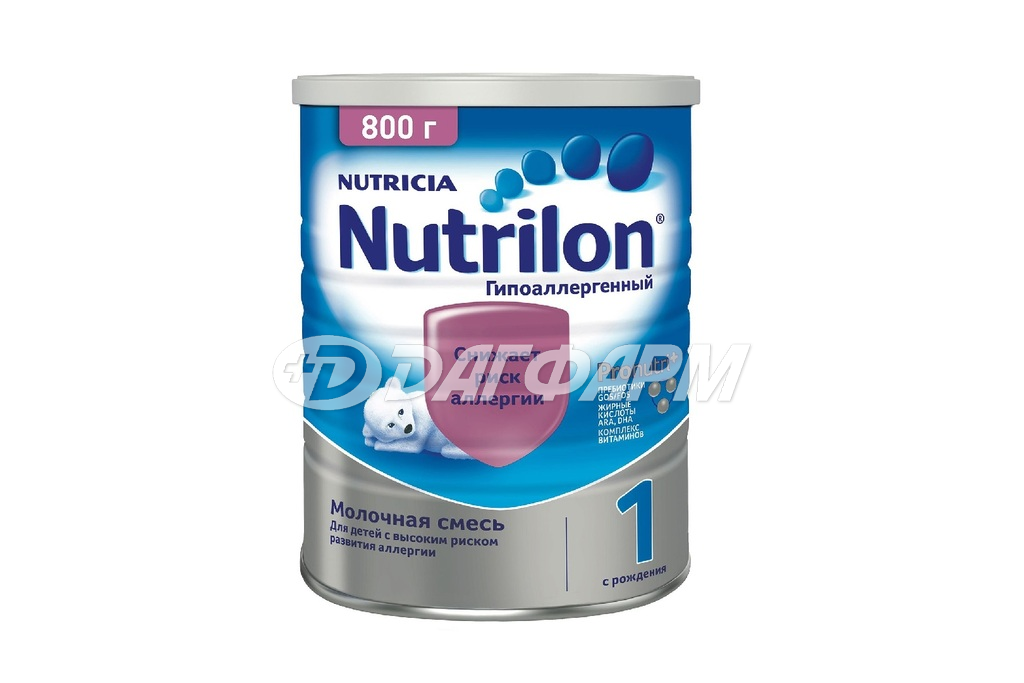 НУТРИЛОН 1 Гипаллергенный, смесь сухая молочная с рождения 800г