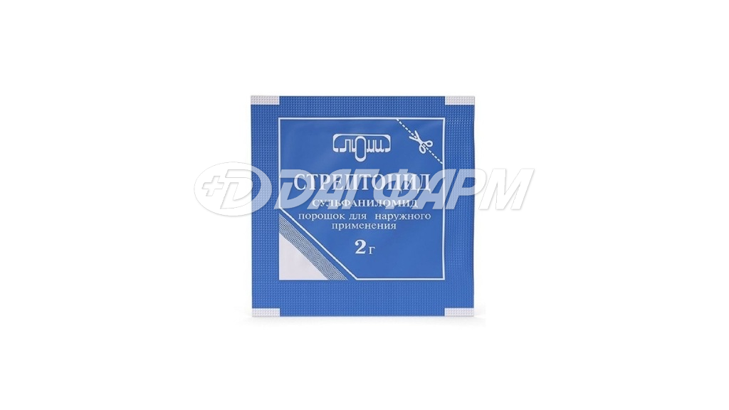 СТРЕПТОЦИД порошок для наружного применения 2г люми