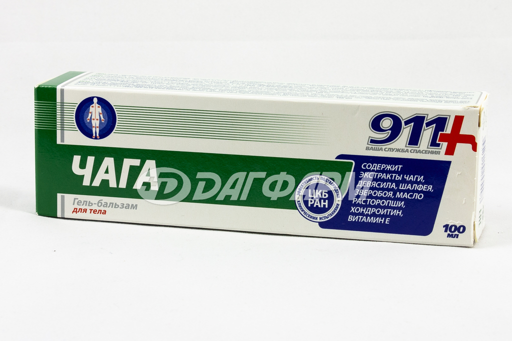 911 ЧАГА гель-бальзам для суставов 100мл