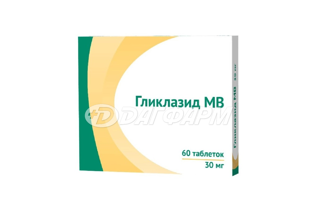 ГЛИКЛАЗИД МВ табл. модиф. высв. 30мг №60, Озон