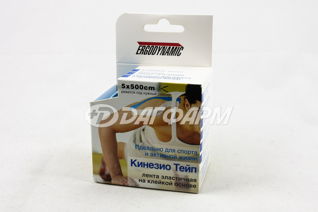 SFM кинезио-тейп лента эластичная, 5х500СМ, голубой