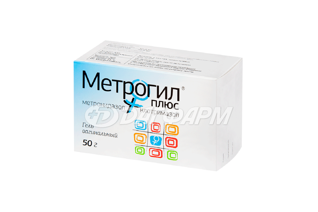 МЕТРОГИЛ ПЛЮС гель вагинальный 1% 50г +10 аппликаторов