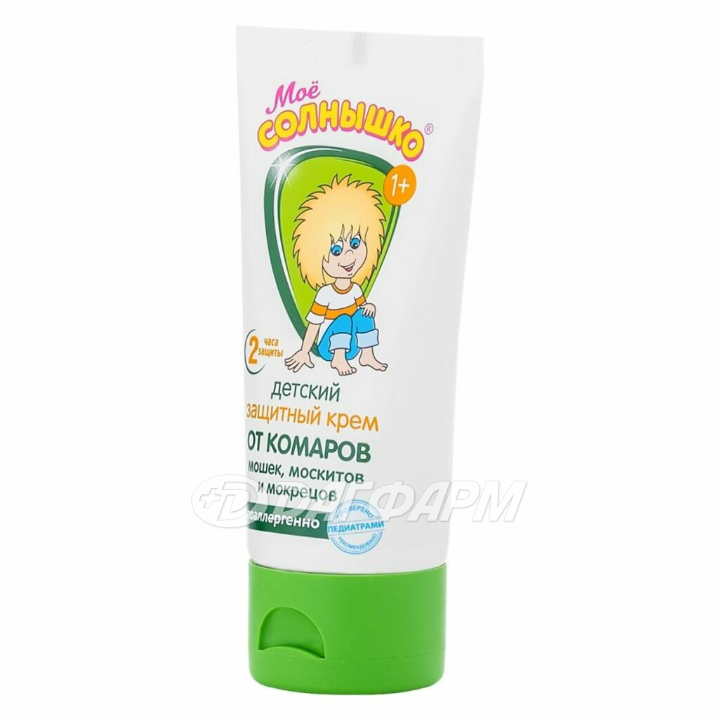 МОЕ СОЛНЫШКО крем защитный от комаров детский 50мл