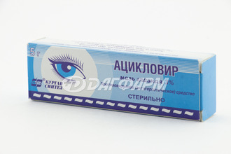 АЦИКЛОВИР-АКОС ацикловир мазь глазная алюминиевая туба  3% 5г