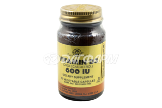 SOLGAR витамин d3 600ме капсулы №60