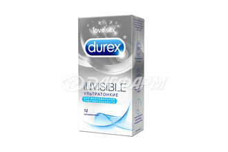 DUREX презервативы invisible №12