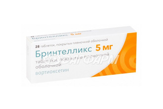 БРИНТЕЛЛИКС таблетки, покрытые пленочной оболочкой 5 мг №28
