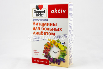 DOPPEL HERZ AKTIV витамины для больных диабетом таблетки №60