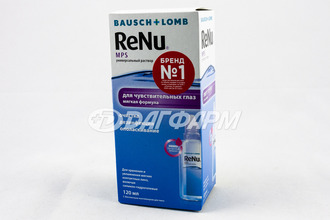 RENU MPS, для чувствительных глаз, раствор для контактных линз, флакон 120мл