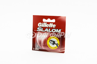 GILLETTE  SLALOM смен. кассеты д/бритья №5