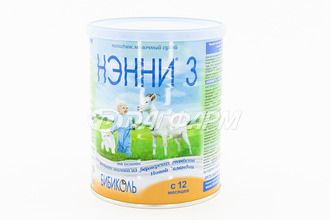 НЭННИ 3  Бибиколь напиток молочный сухой, на основе козьего молока, с 12 месяцев, 800г