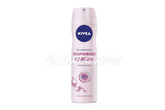 NIVEA  дезодорант-спрей д/жен. жемчужная красота 150мл