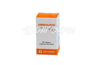 АМИНАЛОН таблетки, покрытые пленочной оболочкой 250мг №100