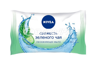 NIVEA  мыло свежесть зеленого чая 90г