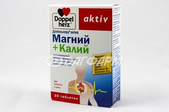 DOPPEL HERZ AKTIV магний+калий таблетки №30