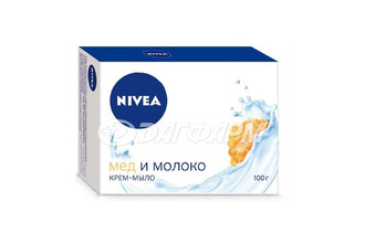 NIVEA  крем-мыло молоко и мед 100г