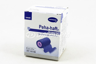 ХАРТМАНН Peha-haft / Пеха-хафт самофиксирующий когезивный бинт 6смх4м СИНИЙ