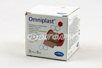 ХАРТМАНН Omniplast / Омнипласт гипоаллергенный фиксирующий пластырь из текстильной ткани 5смх5м
