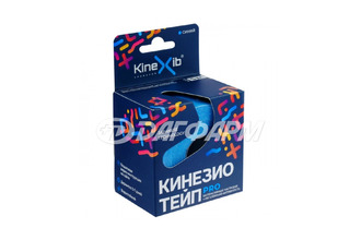 KINEXIB PRO кинезио-тейп  с усиленной фиксацией 1М*5СМ синий