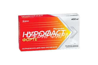 НУРОФАСТ ФОРТЕ таблетки покрытые пленочной оболочкой  400мг №20