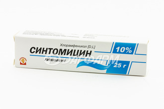 СИНТОМИЦИН линимент 10% 25г алтайвитамины