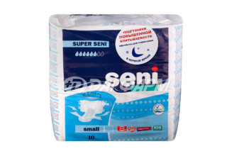 SENI подгузники super s (55-80см) №10