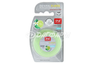 SPLAT dental floss нить зубная с ароматом бергамота и лайма 30м