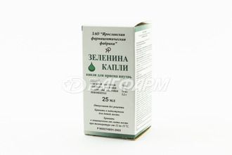 ЗЕЛЕНИНА капли для приема внутрь флакон 25мл №1