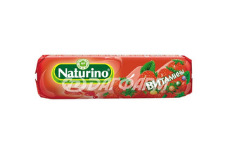NATURINO пастилки с витаминами и соком клубники 36,4г