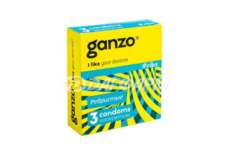 GANZO Ribs презервативы 3шт