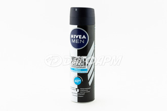 NIVEA MEN  дезодорант-спрей невидимая защита д/черн/белого фреш 150мл