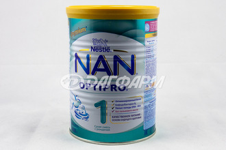 NAN 1 OPTIPRO смесь сухая молочная, 0-6мес 400г