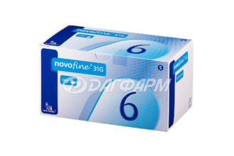 НОВОФАЙН иглы  0,25х6мм 31g №100