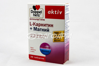 DOPPEL HERZ AKTIV L-карнитин+магний капсулы №30