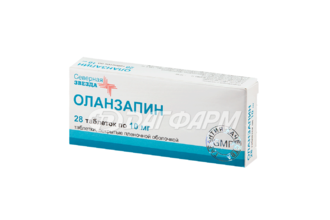 ОЛАНЗАПИН-СЗ таблетки, покрытые пленочной оболочкой 10мг №28
