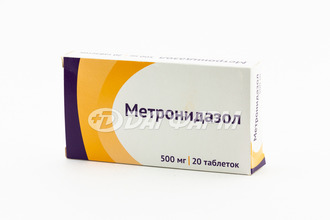 МЕТРОНИДАЗОЛ таблетки 500 мг №20