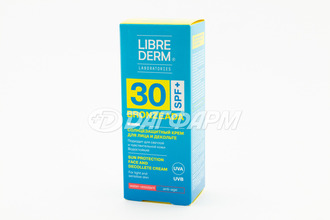 LIBREDERM BRONZEADA крем солнцезащитный для лица и декольте spf-30 50мл