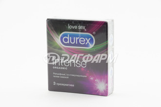 DUREX презервативы intense orgasmic рельефные №3