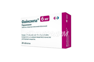 ФАЙКОМПА таблетки, покрытые пленочной оболочкой 6мг №28