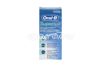 ORAL-B нить зубная super floss 50м